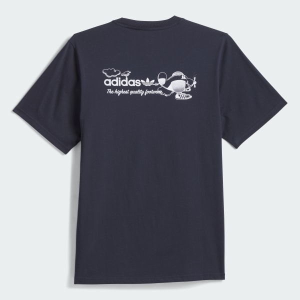 ★adidas★ Dog Plain Tee Gender Neutral JD2831 Camiseta Dog Plane (gênero neutro) - Azul adidas | adidas Brasil