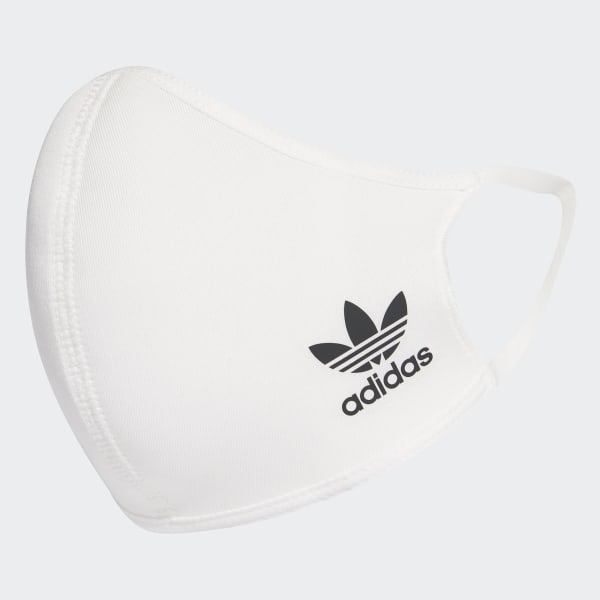adidas Face Cover XS/S, 3er-Pack - Weiß 