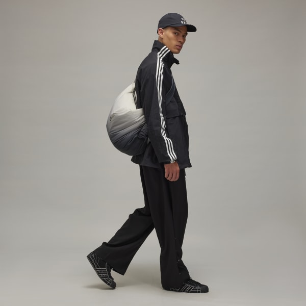 adidas Y-3 3-Stripes Nylon Shell 1/2 Zip Jacket - Black | Free