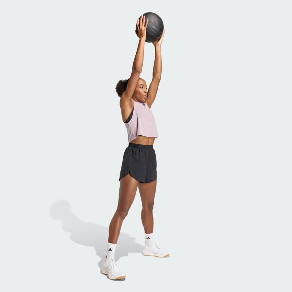 Violeta Playera sin mangas para entrenamiento Essentials Boxy