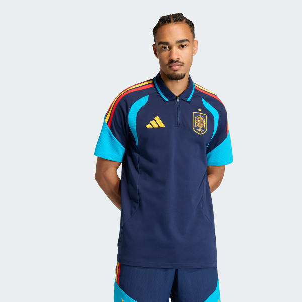 สีน้ำเงิน เสื้อโปโล Spain 26 Tiro