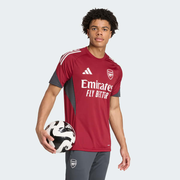 Burgundy Arsenal Tiro 25 Competition Training Jersey