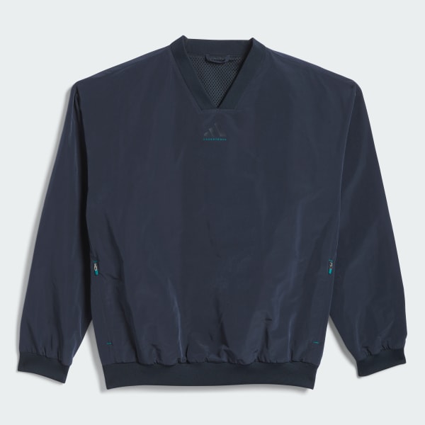★adidas★ Basketball Woven Crewneck Sweatshirt Navy adidas Basketball Woven Crewneck Sweatshirt (Gender Neutral