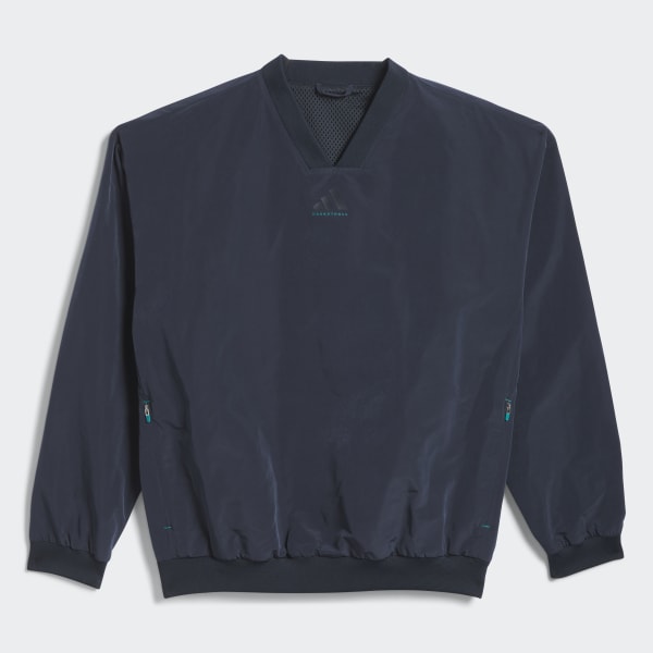 adidas Basketball Woven Crewneck Sweatshirt (Gender Neutral