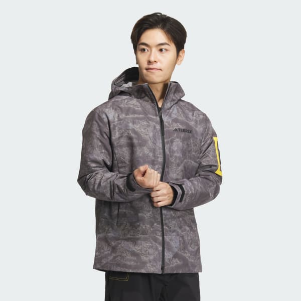 adidas National Geographic Allover Print Jacket Purple