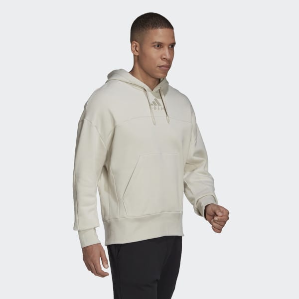 bézová Mikina s kapucňou Studio Lounge Fleece