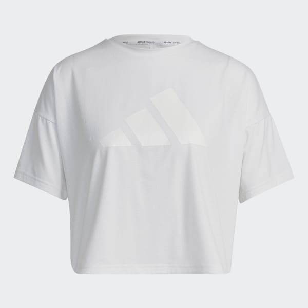 White Train Icons 3 Bar Logo Tee