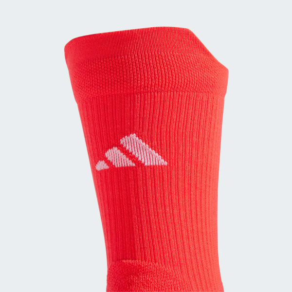 Rojo Medias Acolchadas A Media Pantorrilla Tenis 1 Par