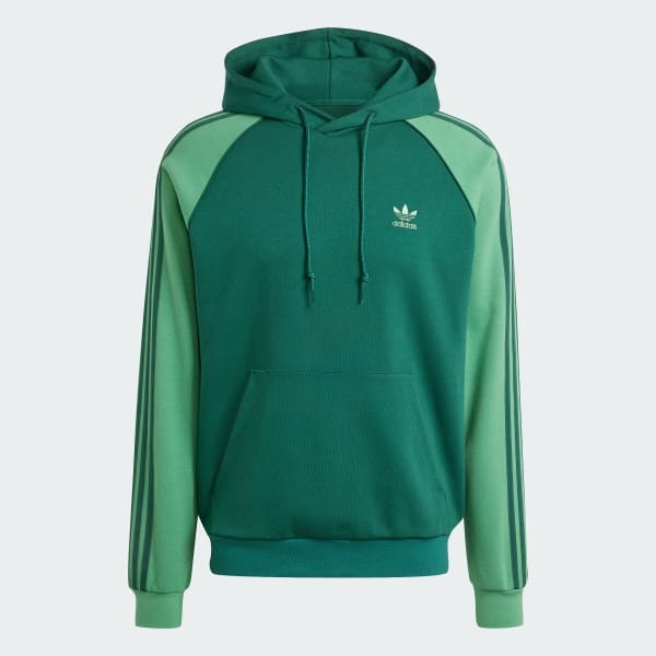 Adidas blue and green hoodie top