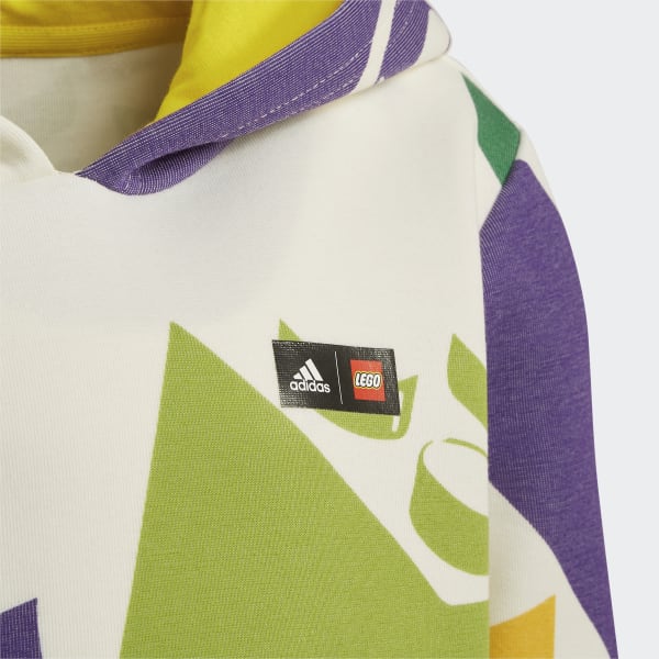 Blanc Sweat-shirt à capuche adidas x Classic LEGO® MBI45