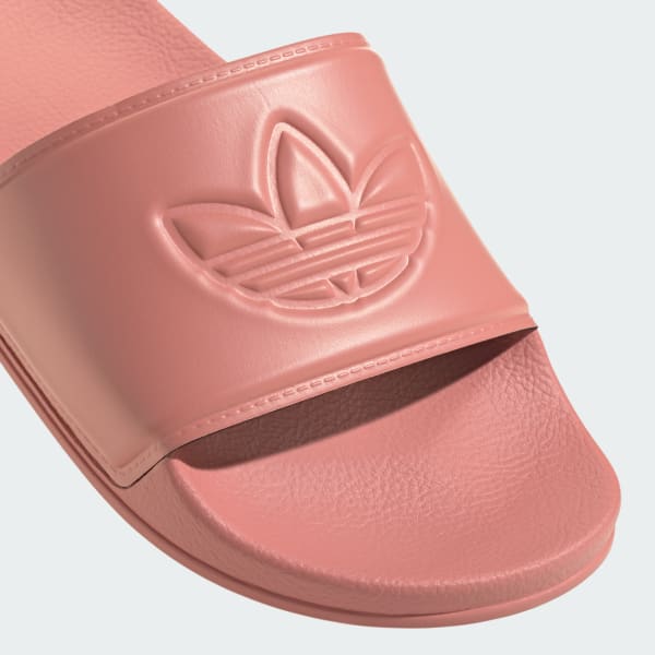 adidas Adilette Trefoil Slides Red adidas UK