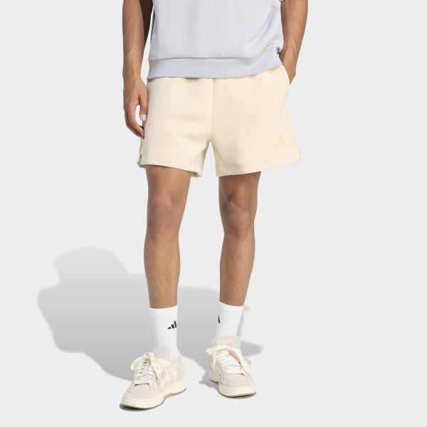 adidas SOFT LUX SHORTS - Beige | Free Shipping with adiClub