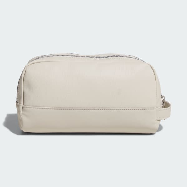 Beige Two-Way Zip Pouch