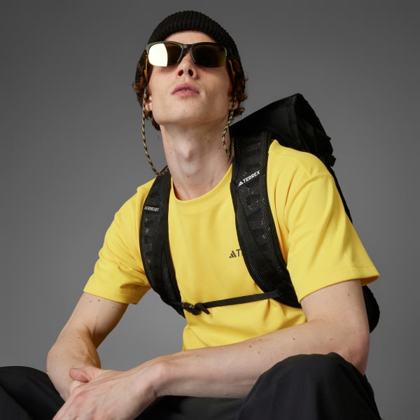 สีเหลือง เสื้อยืดพิมพ์ลาย adidas National Geographic UF AEROREADY