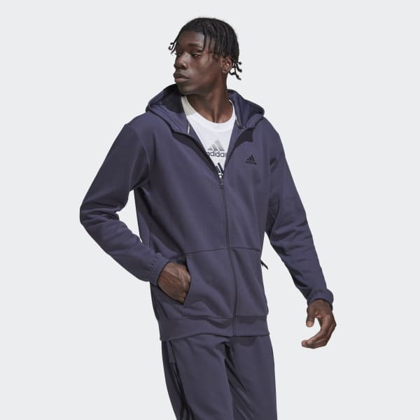 Blue AEROREADY Yoga Full-Zip Hoodie ID021