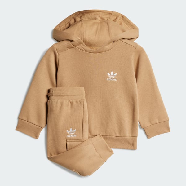 Brun Hoodie Cargo Sett