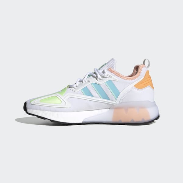 White ZX 2K Boost Shoes LDP96