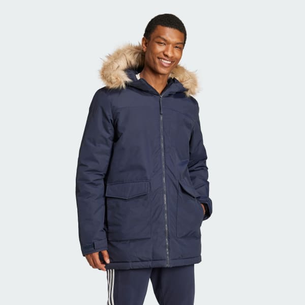 Niebieski Paveric Fur Parka