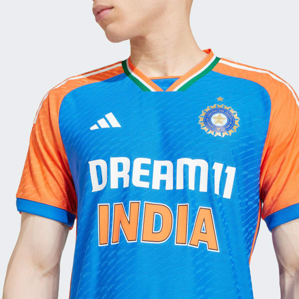 adidas FW24 India Cricket T20 International Jersey Blue adidas India