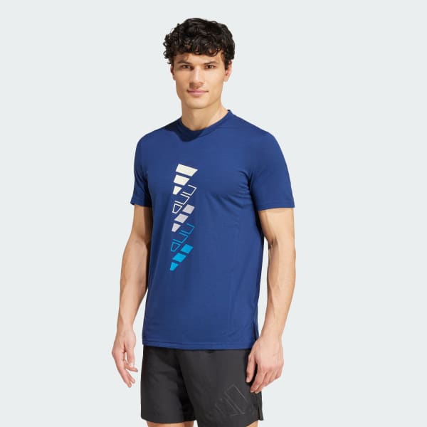 Azul Polera AEROREADY Designed for Training Logo Graphic