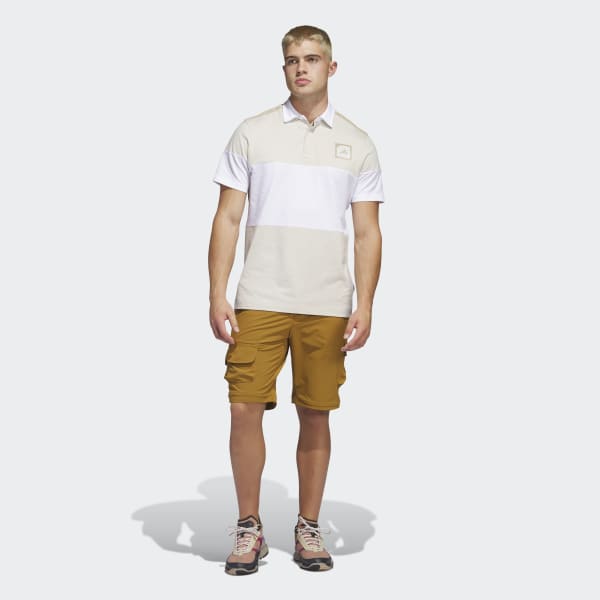 Beige Adicross Block Golf Poloshirt
