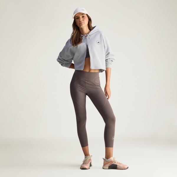 Grey adidas by Stella McCartney Sportswear Cropped Hoodie