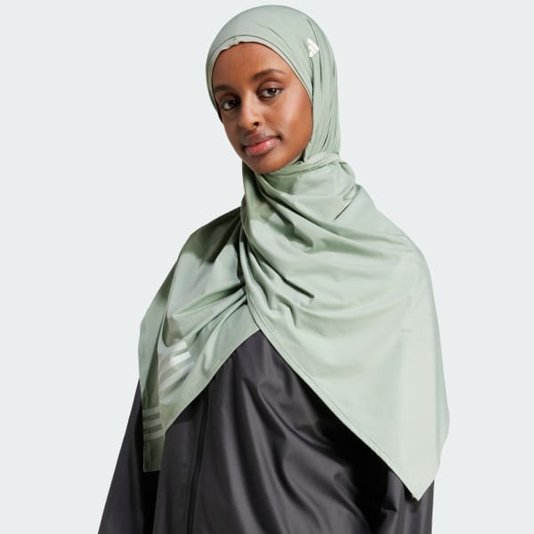 Hijau Hijab Own the Run 3-Stripes