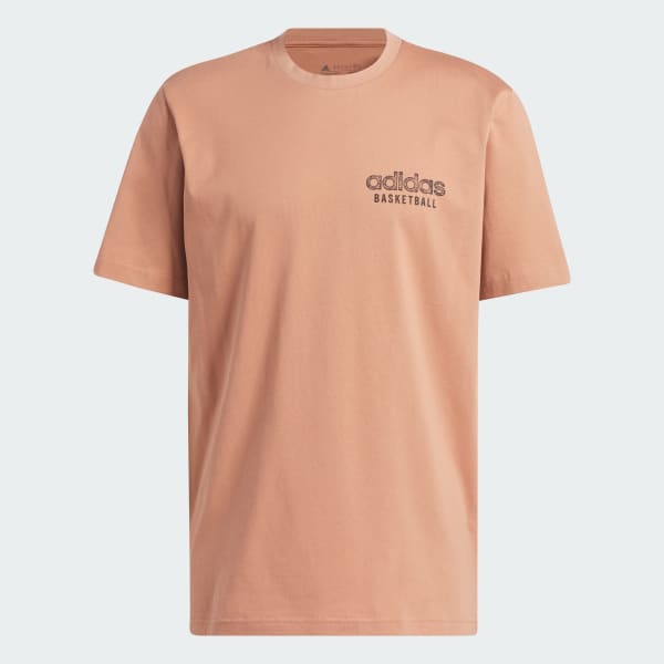 Brown Hoops Beach Tee