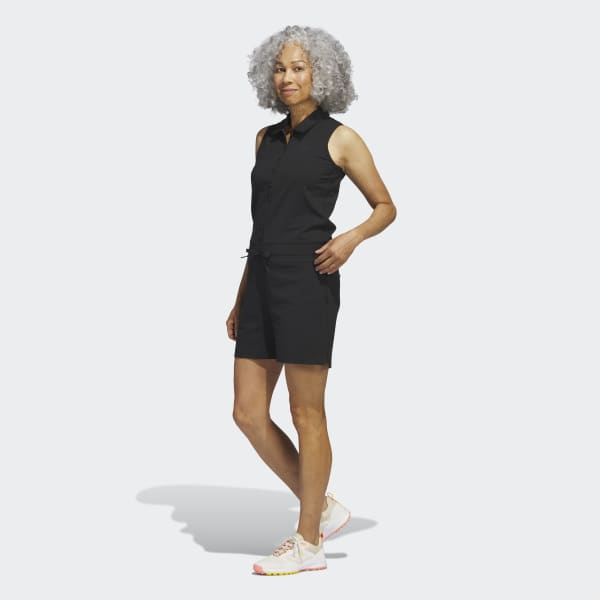 Zwart Knit Golf Romper