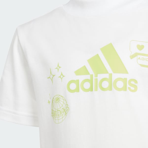 Blanco Playera Brand Love Estampada para Niños