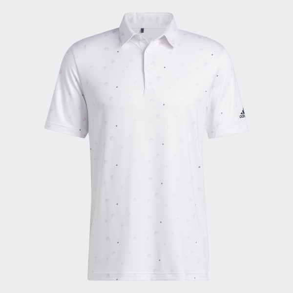 White Ultimate365 Allover Print Polo Shirt DM864