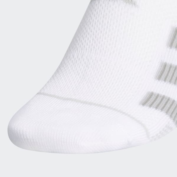 White Superlite Stripe Super-No-Show Socks 3 Pairs HGV22A