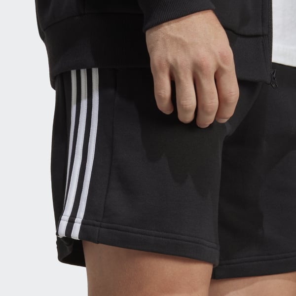adidas Essentials French Terry 3-Stripes Shorts - Grey | adidas Canada