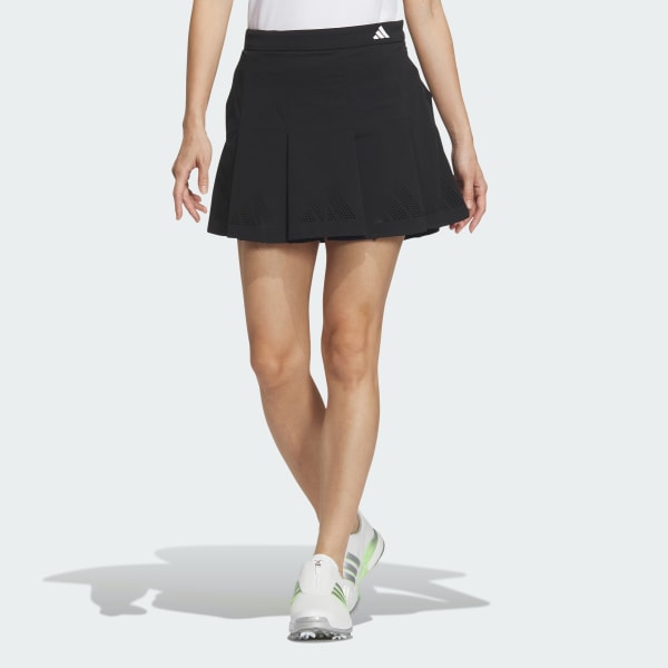 Black Stretch Flared Skirt