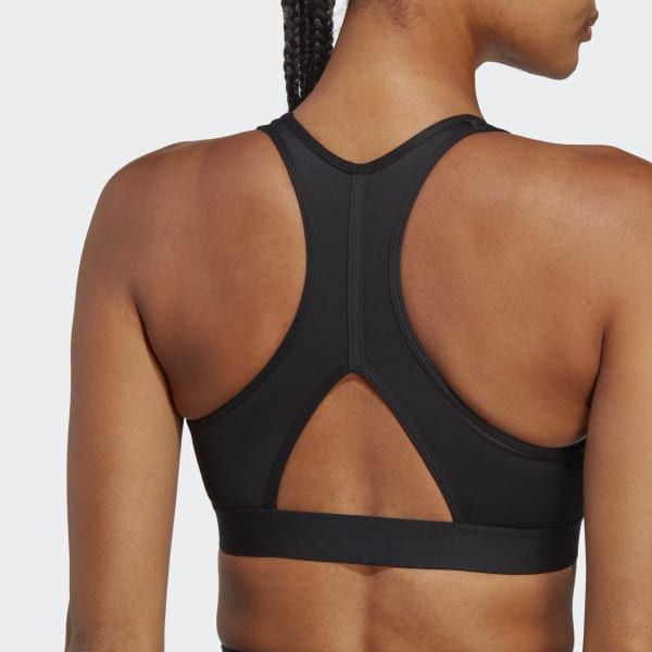 Svart Sports Club Medium-Support Bra