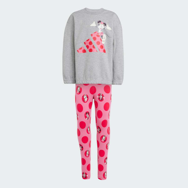Gris Conjunto sudadera y mallas Disney Minnie Mouse