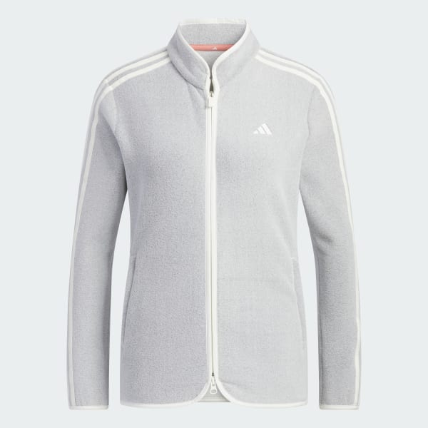 【美品】アディダス　ゴルフ　フリース　セットアップ　もこもこ　白 美品】アディダス ゴルフ フリース セットアップ もこもこ 白