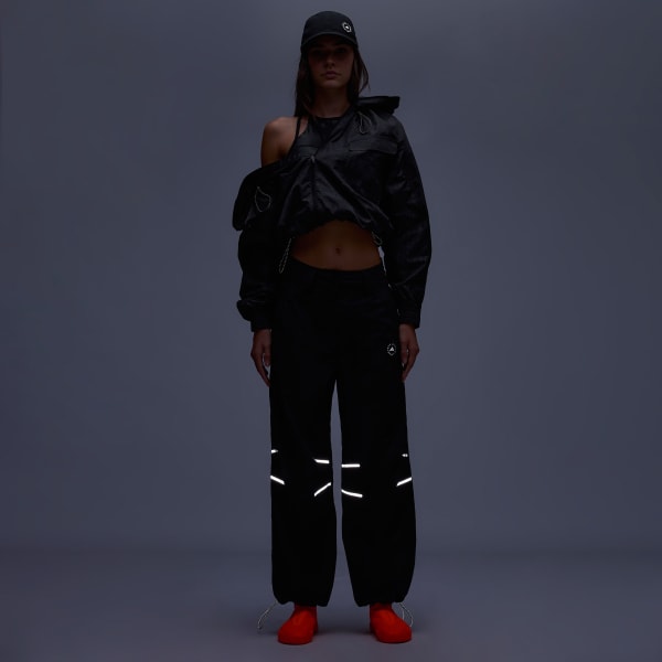 adidas by Stella McCartney ウーブントラックパンツ adidas by Stella McCartney ウーブン トラックパンツ - ブラック