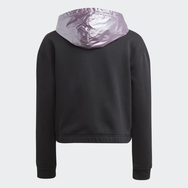 Adidas cropped sale hoodie lila