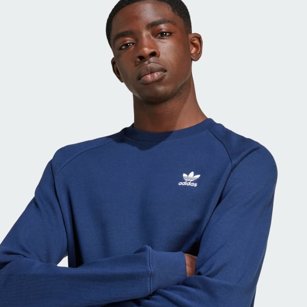 Adidas crew neck blue top