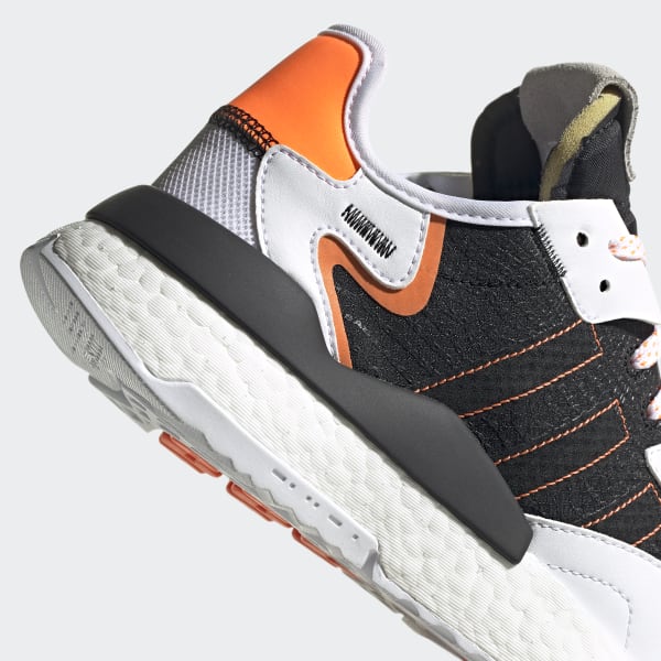 adidas nite jogger white orange