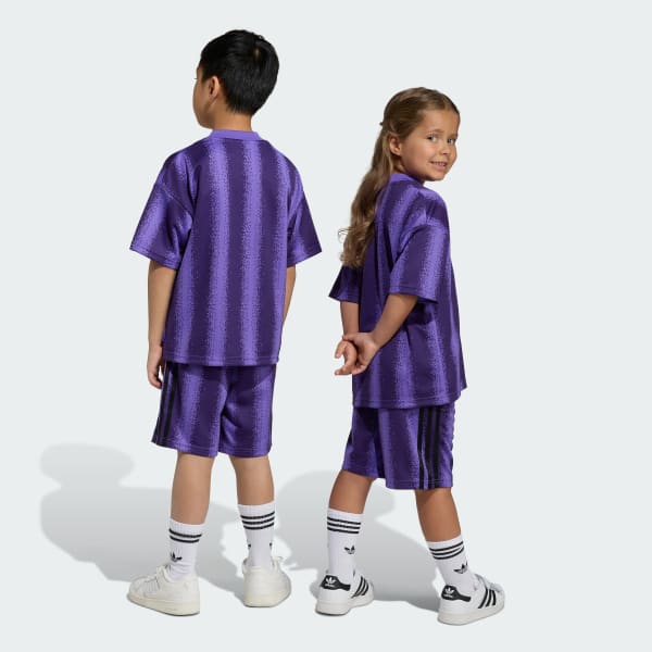 Roxo CONJUNTO CAMISETAS OVERSIZED adidas MINECRAFT