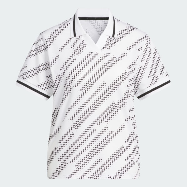 สีขาว เสื้อโปโลพิมพ์ลาย Go-to