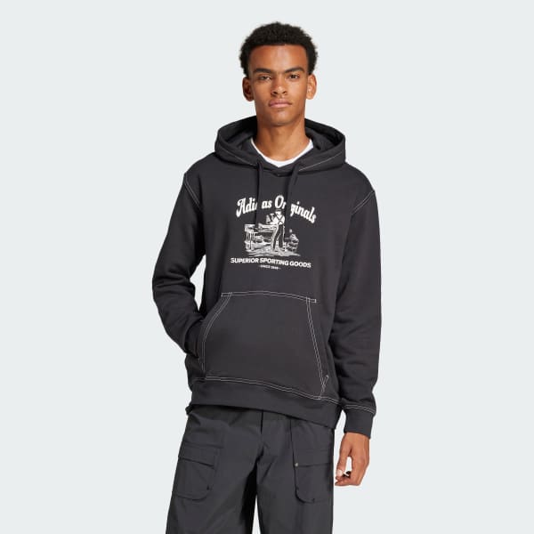 Noir Sweat-shirt à capuche Wabash