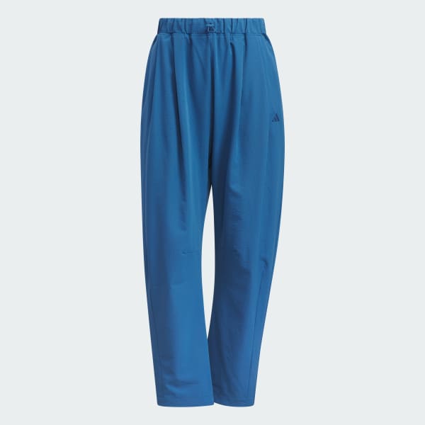 ブルー ソフトリュクス ダブルウィーブ オーバーサイズフィット パラシュートパンツ