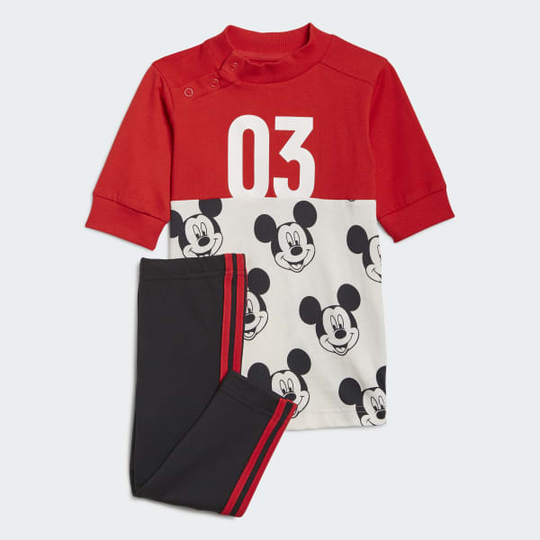 adidas Conjunto de Verano Disney Mickey Mouse - Rojo