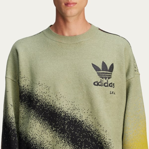 Adidas ash green sweatshirt new arrivals