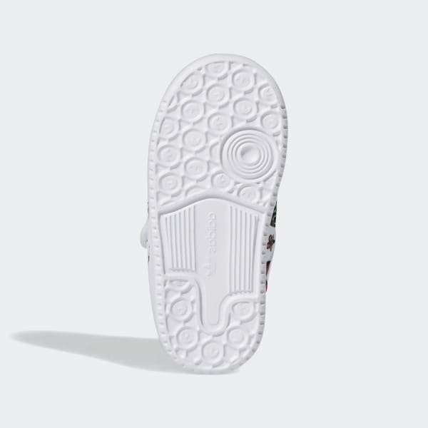 White Jeremy Scott Forum 84 Low Mono Shoes