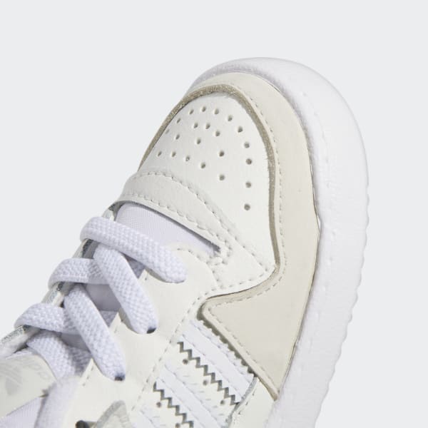 adidas Forum Low Elastic Lace Shoes Kids - White | Free Shipping