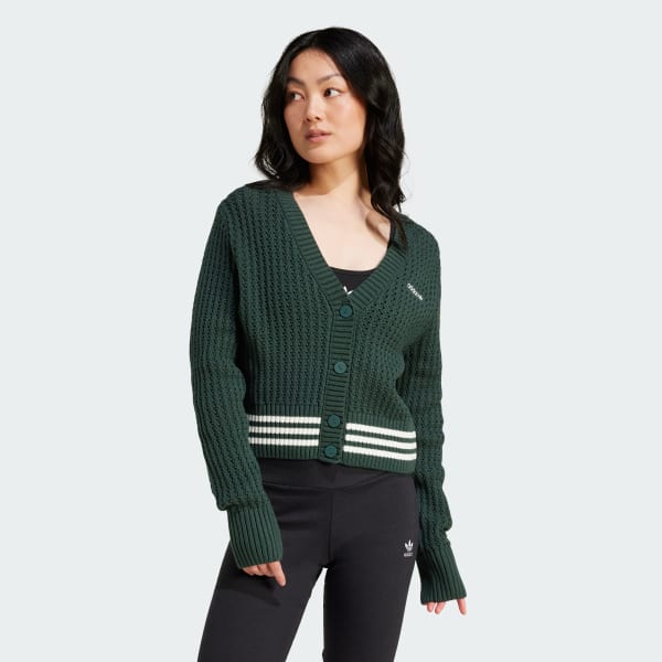adidas Knit Cardigan Green adidas UK
